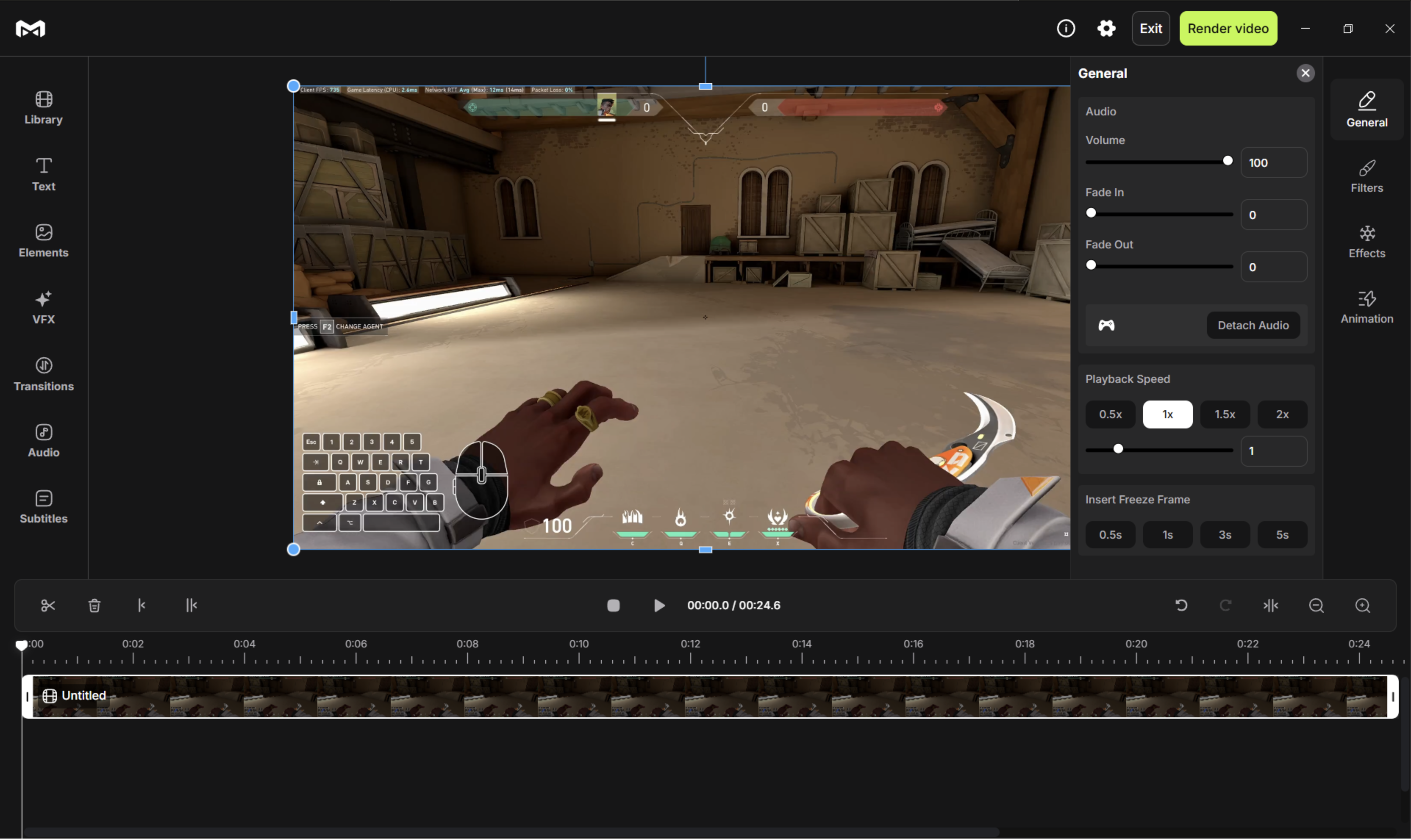 Reference: clip editor timeline interaction